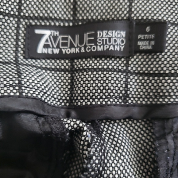 NY&C Windowpane Pattern Trousers - Picture 3 of 3